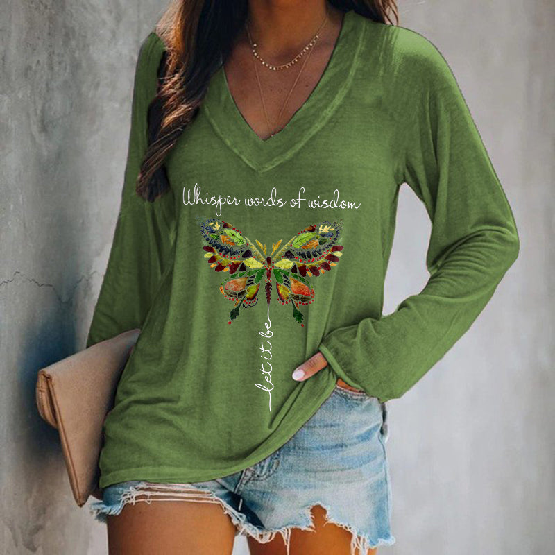 Whisper Words Of Wisdom Printed Women's T-shirt