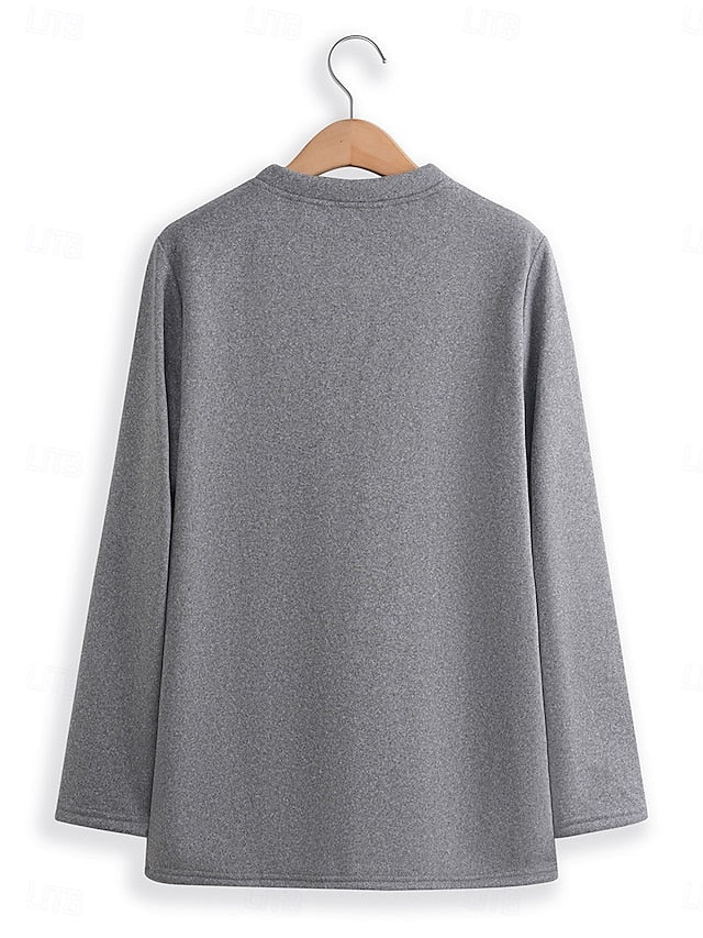 It's Fine I'm Fine Everything Is Fine Printed Women's Fleece Sweatshirt