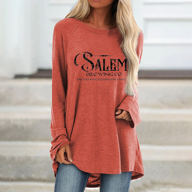 Salem Brewing Co. Enchanting Elixirs Since 1692 Printed Women's T-shirt