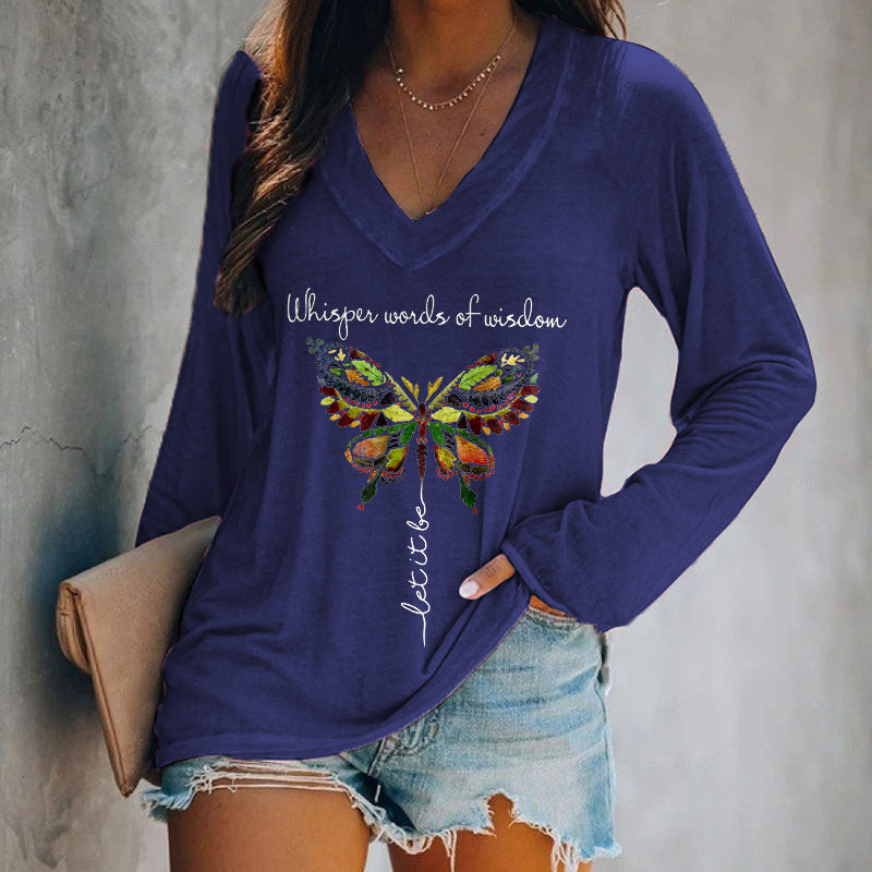 Whisper Words Of Wisdom Printed Women's T-shirt