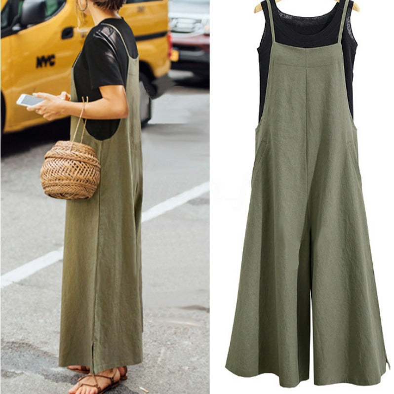 Women's Sleeveless Oversized Casual Jumpsuit