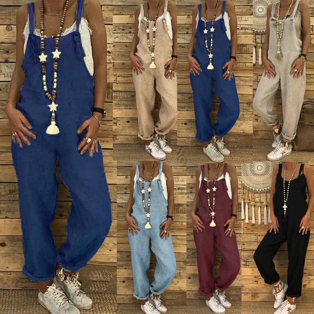Women's Fashion Loose Casual Jumpsuit