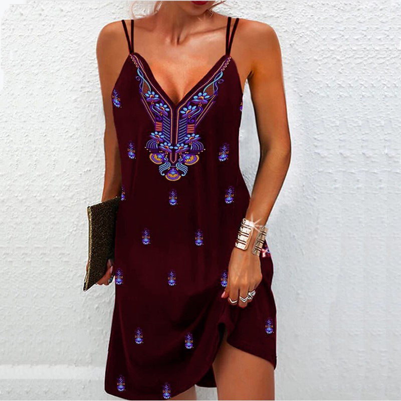 Bohemian V-Neck Dress