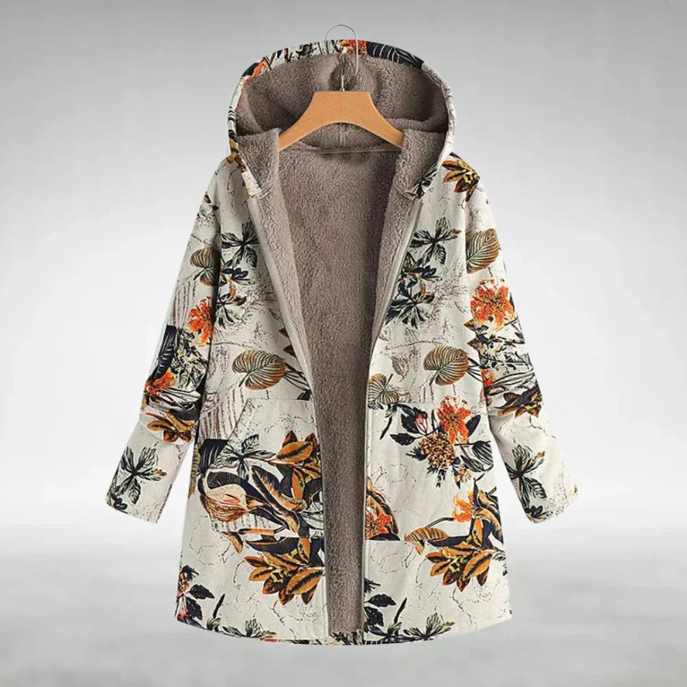Kathryn - Stylish Floral Fleece Jacket
