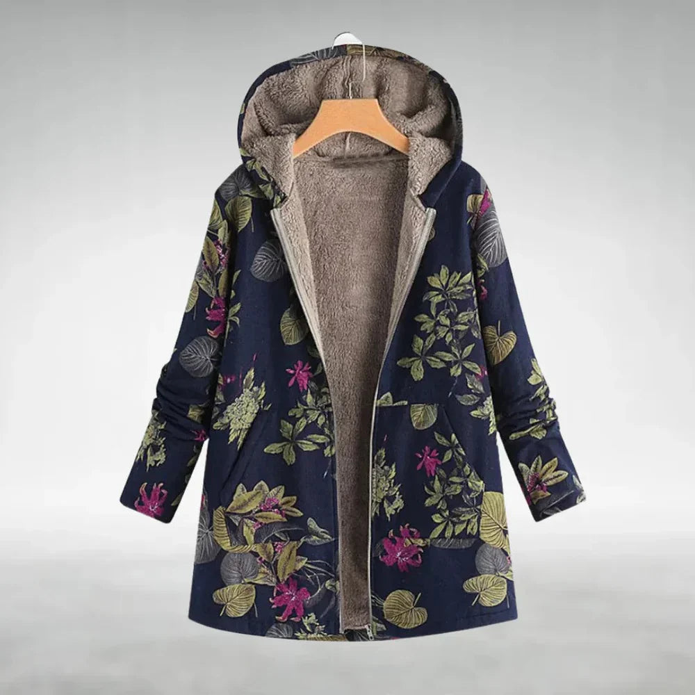 Kathryn - Stylish Floral Fleece Jacket