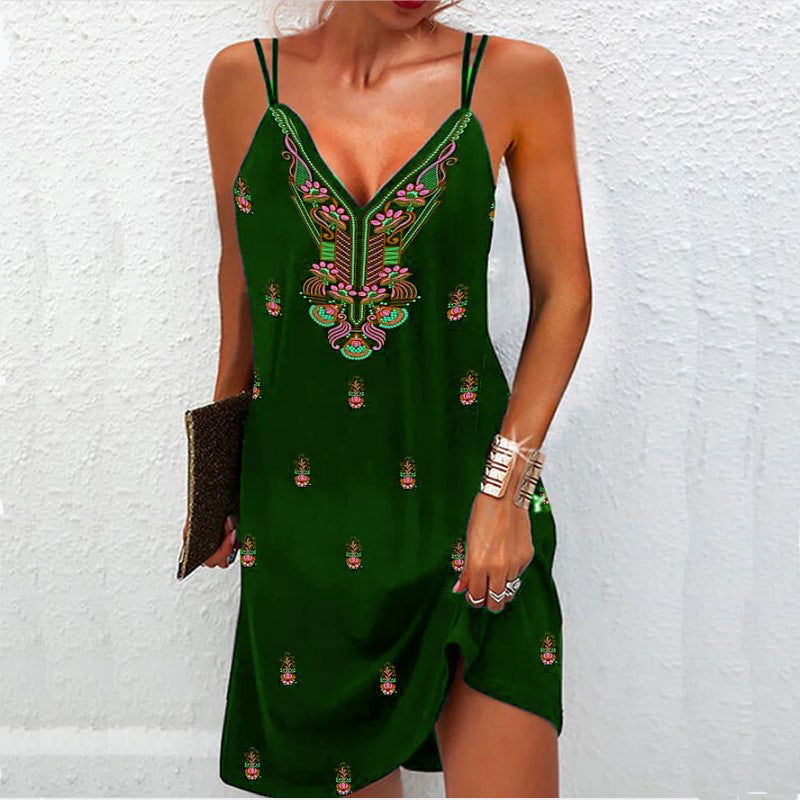 Bohemian V-Neck Dress