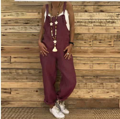 Women's Fashion Loose Casual Jumpsuit