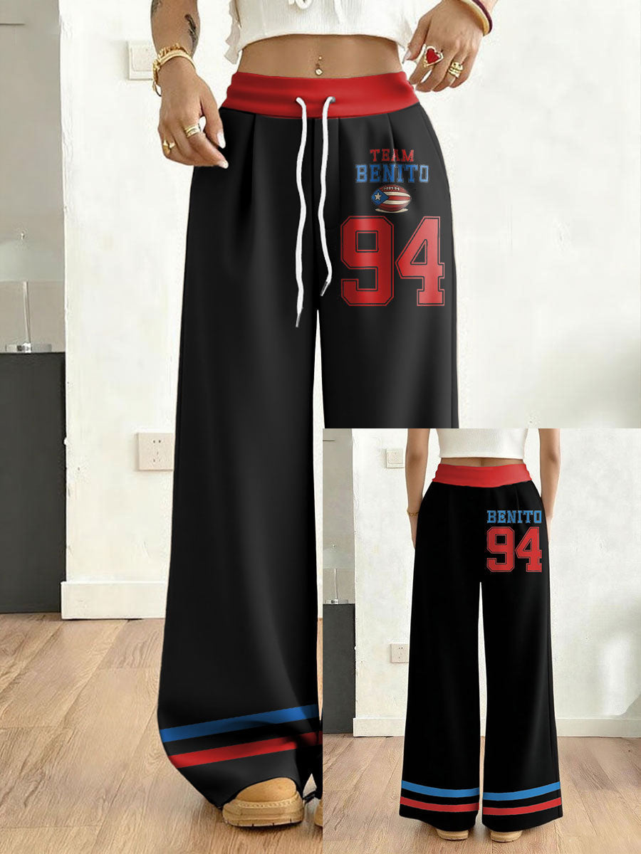 Women's Bunny Football Music Lover Printed Pants