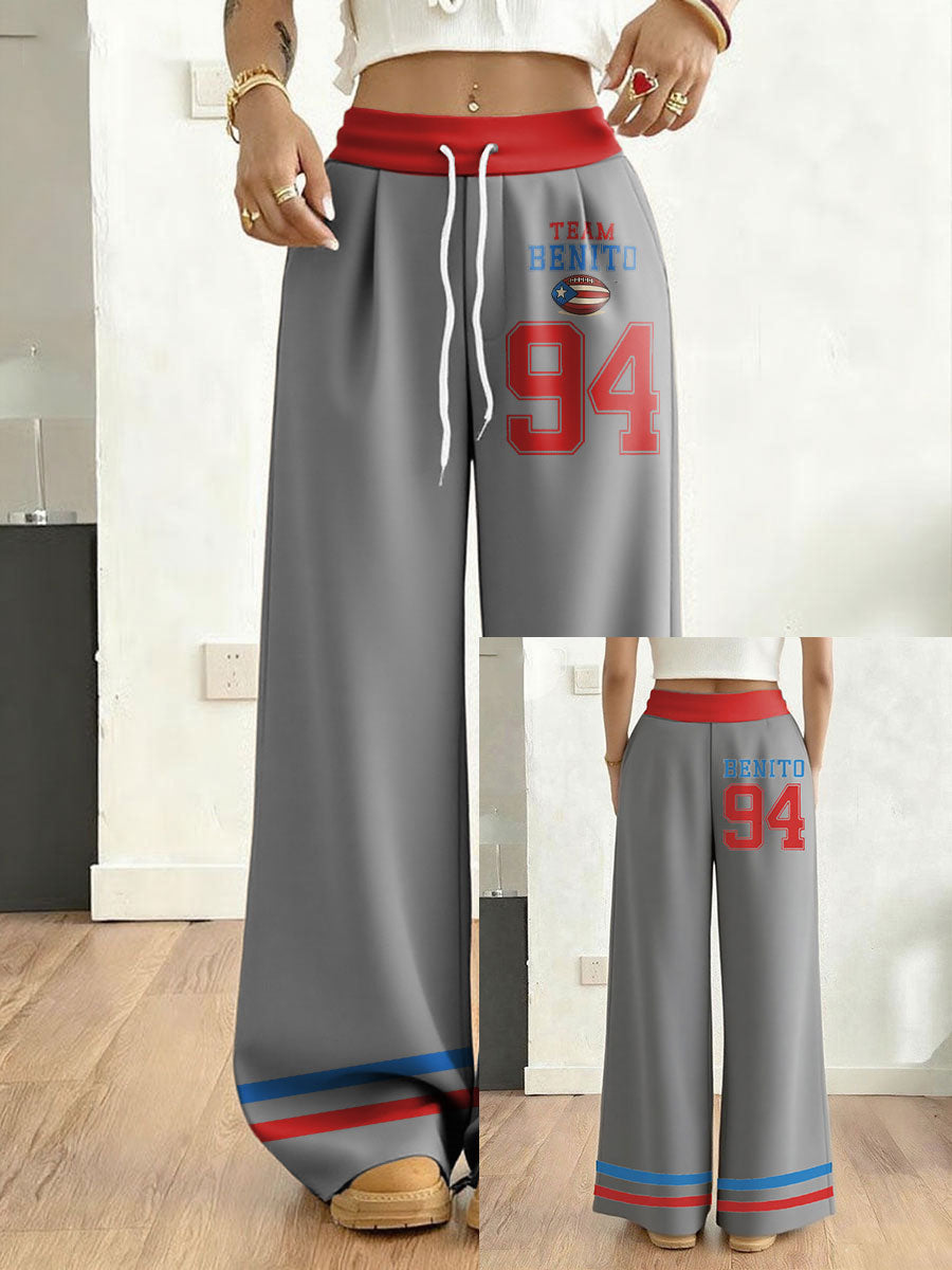 Women's Bunny Football Music Lover Printed Pants