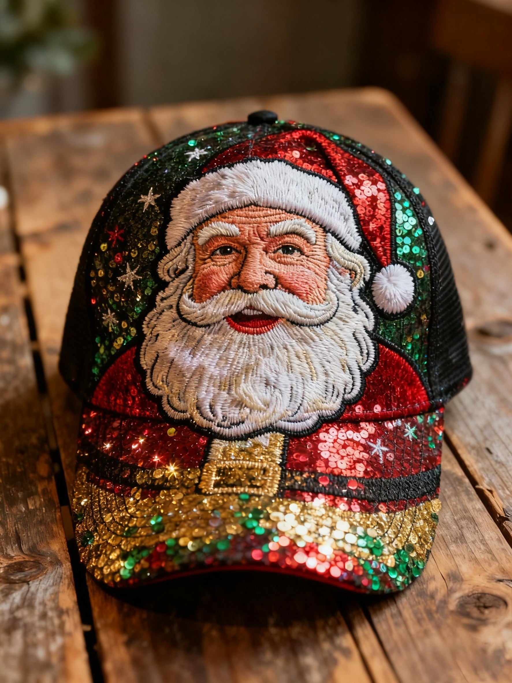 Retro Christmas Santa  Casual Hat
