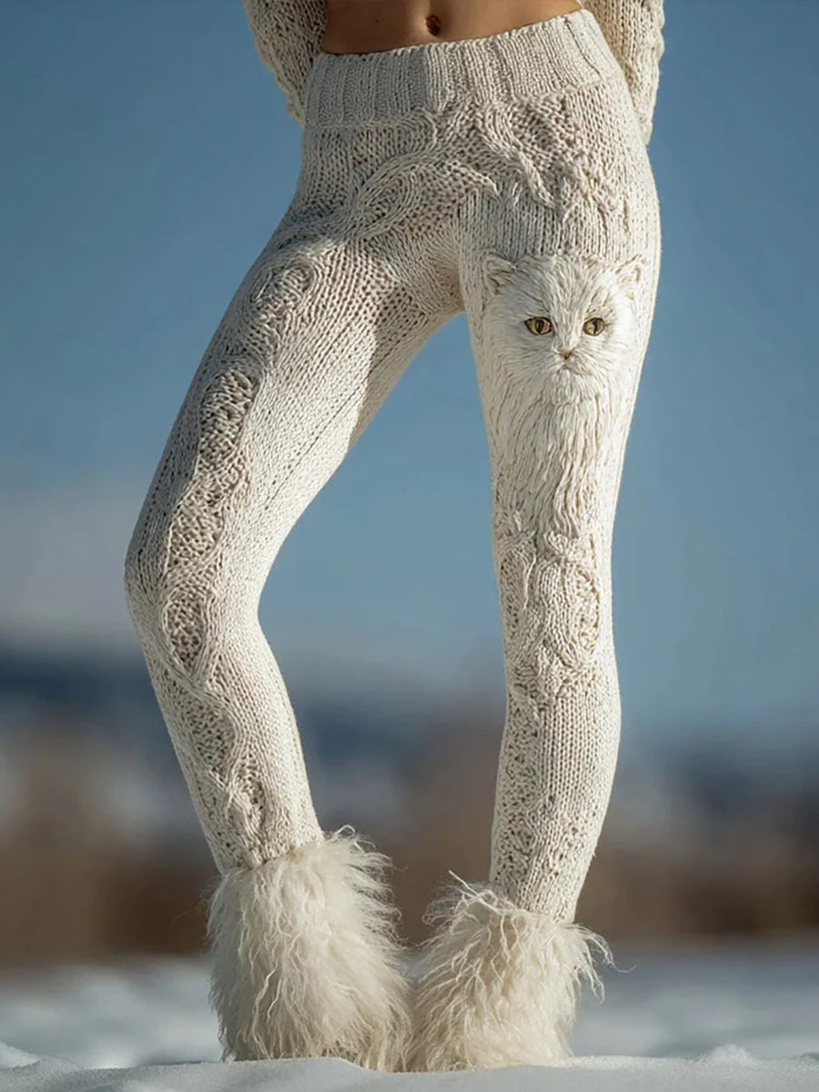 Women's Cat Art Print bottoms